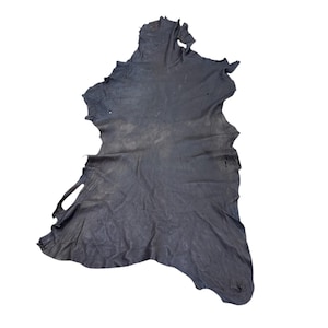 Deerskin/deer leather / Buckskin hide / Dark Brown color / C-12 Pic-25