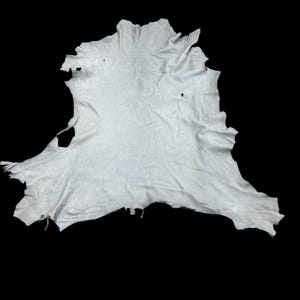 Deerskin / deer leather / Buckskin hide /grey color / C-11 Pic-303