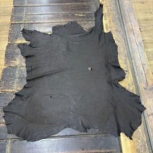 Deerskin/deer leather / Buckskin hide / Dark Brown color / C-12 Pic-18