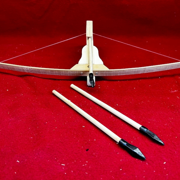 Small Wooden Toy Crossbow & Arrow Set Y1-100