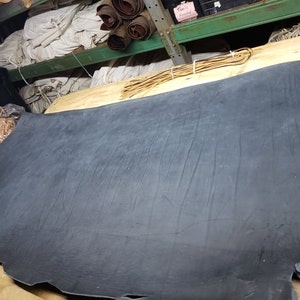 Cowhide-Top Grain Double Bend-Black Color-Medium/Stiff Temper-Great Deal!!!-08-509