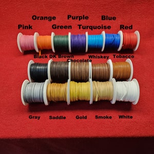 Deerskin Deer Leather Lace Spool Roll 1/4" x 25 FT Lacing Cord String Craft F-2