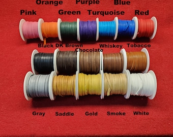 Deerskin Deer Leather Lace Spool Roll 1/4" x 25 FT Lacing Cord String Craft F-2