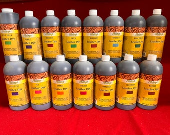 Leather Dye 32oz bottle -28 Colors To Choose From