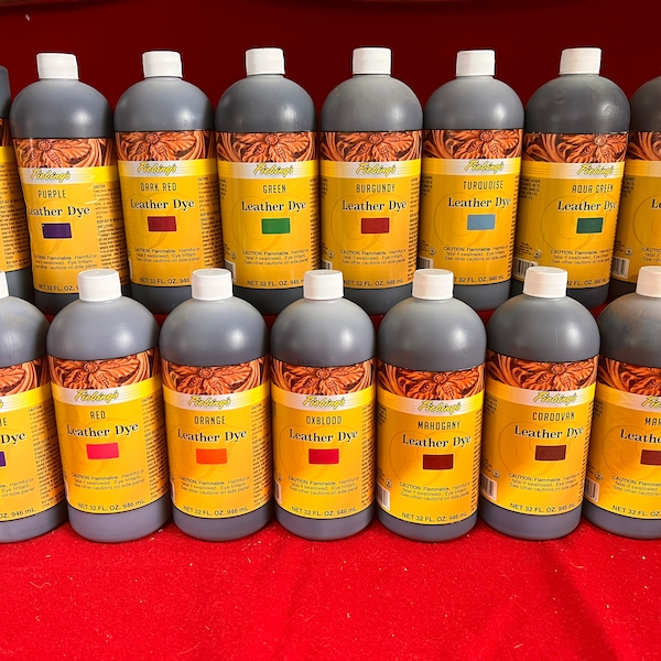 Leather Dye 32oz bottle -28 Colors To Choose From