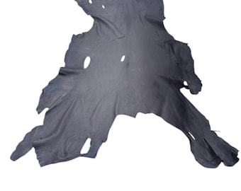 Deerskin / deer leather / Buckskin hide / Chocolate color / C-12 Pic-2