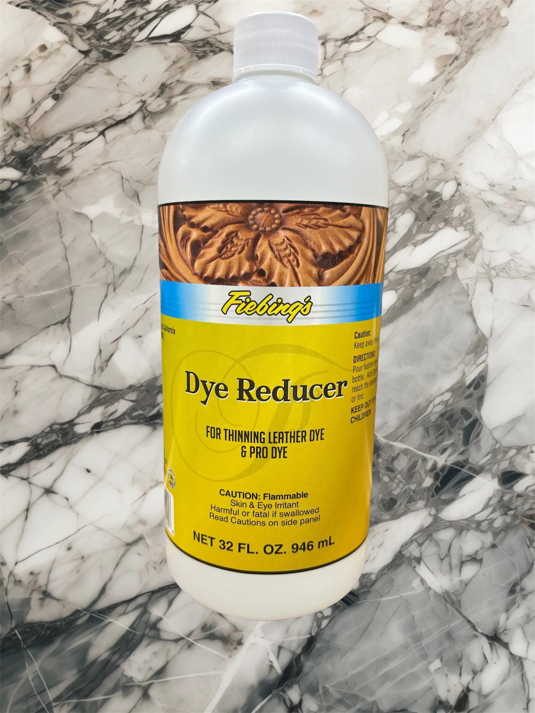 Fiebing's Leather Dye Reducer, Diluente Neutro Per Coloranti Pelle – Confezione Da 4 Once