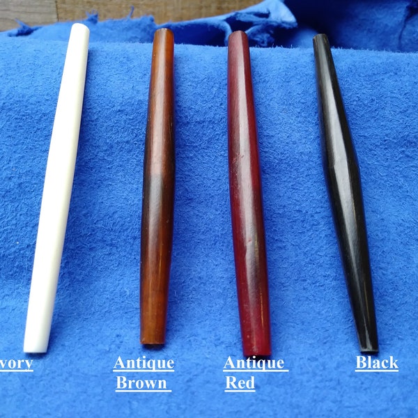 Native American Indian Crafts Buffalo Horn Bone Hairpipe Tube Beads Cones - Antiques Collectibles Log Cabin Decor
