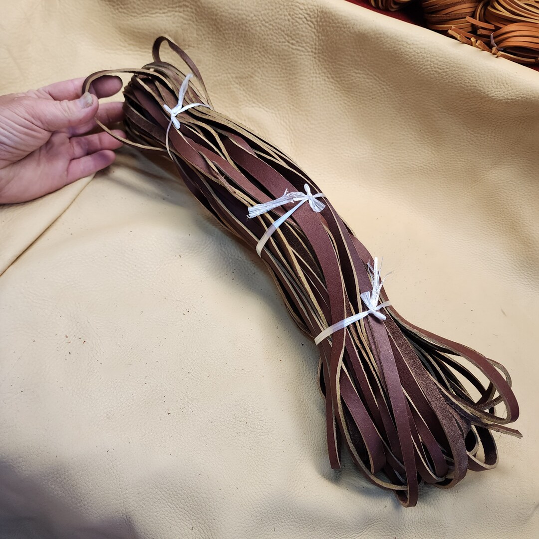 Cowhide Remnant Scraps Lace and Strap Bundle 56oz Etsy