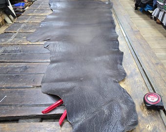 Buffalo, pull up oil tan buffalo leather ,Charcoal color 15 sq ft 08-115