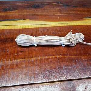 Vegetable Tanned Leather Lace Natural Color No Toxic Dyes or Chemical E18 19-22 1/8 6ft 10 pieces