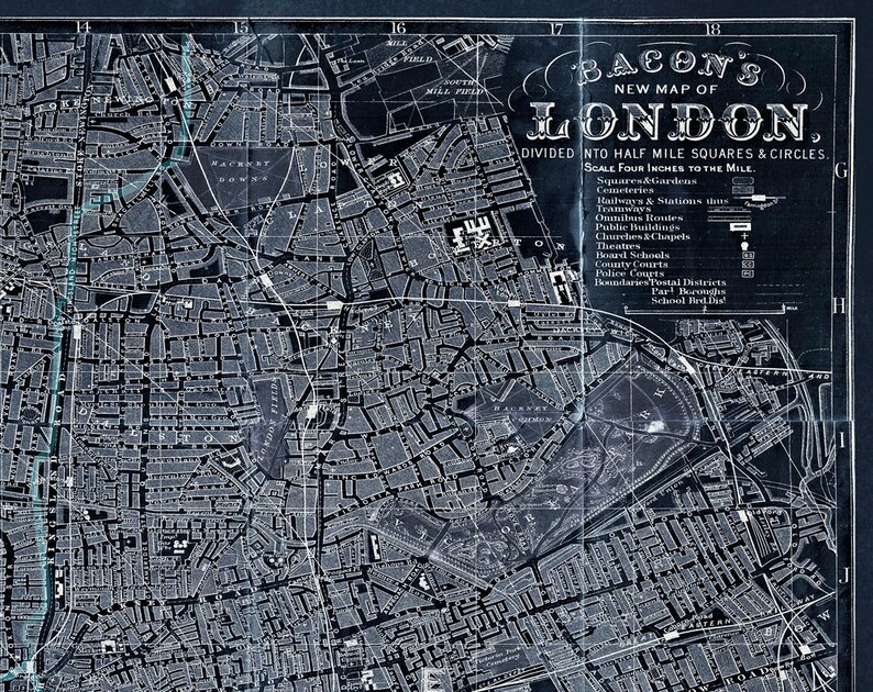 Vintage London METAL Triptych 36x24 Triptych FREE Etsy