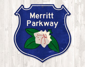 Merritt Parkway METAL Highway Shield FREE SHIPPING