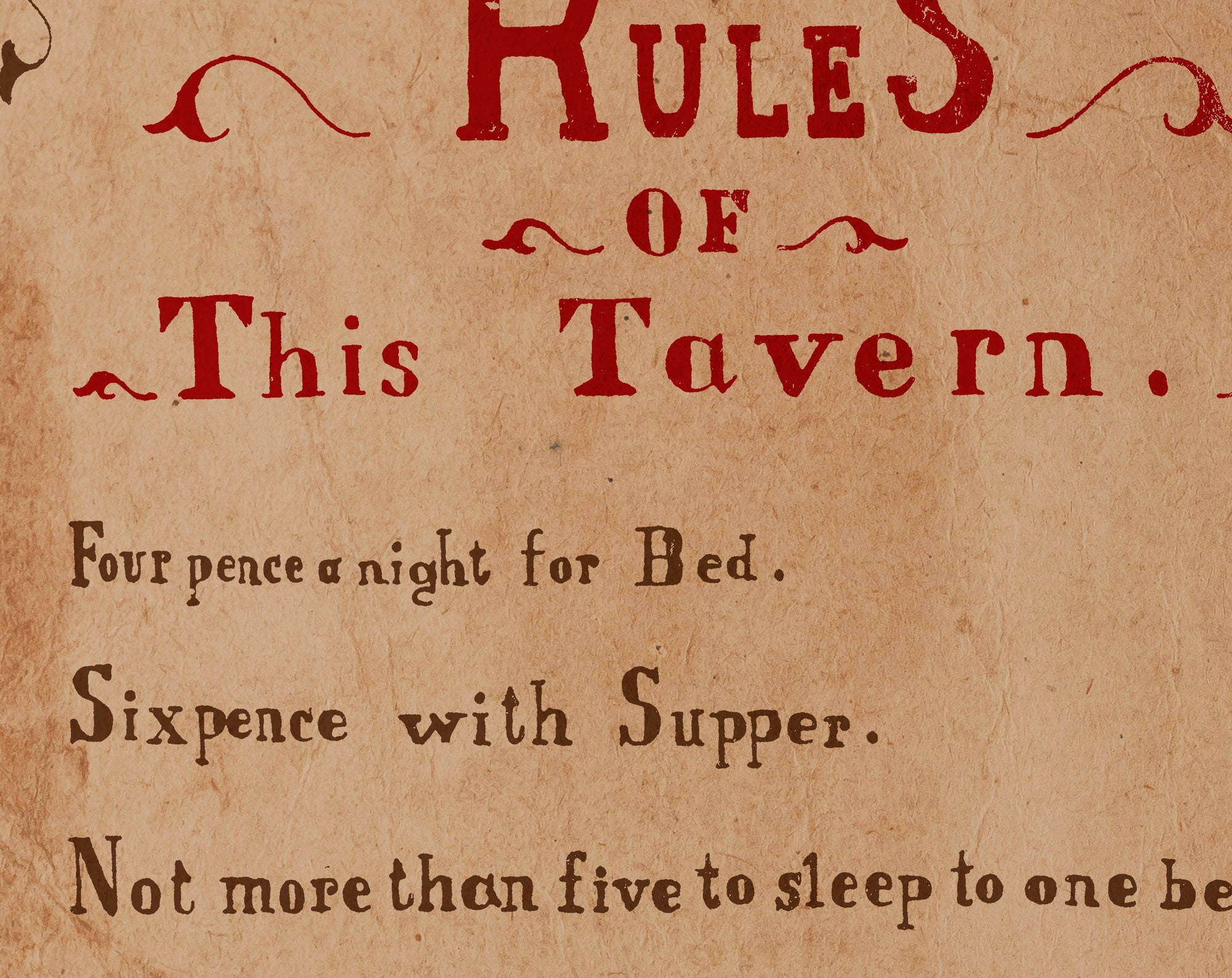 Rules Of This Tavern Vintage METAL Bar Sign Etsy