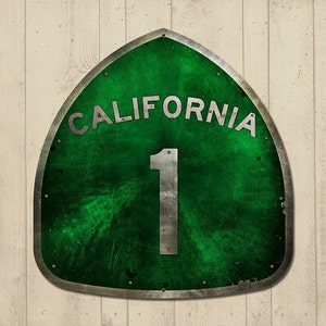 California Pacific Highway METAL Roadsign 15x15" FREE SHIPPING