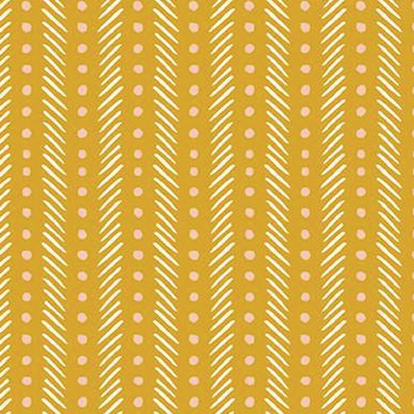 Geometric in Mustard from Eden by Gabrielle Neil for Riley Blake Designs