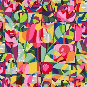 The Language of Color Abstract Floral by Chelsea Design Works  for Studio E Fabrics