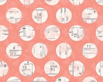 Sew Charming Circles in Coral by Bo Bunny for Riley Blake Designs