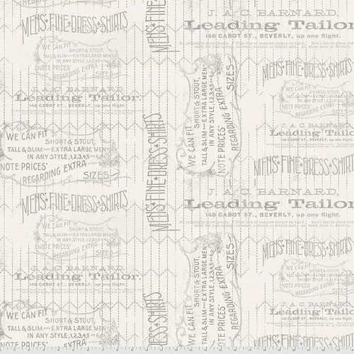 Tailored in Parchment  from Foundations by Tim Holtz for FreeSpirit Fabrics