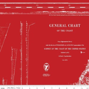 Carta Náutica Roja por J. Wecker Frisch para Riley Blake Designs