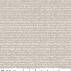 Roar Dinosaur Names in Taupe from Riley Blake Designs