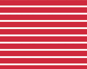 Knit Stripes in Red/White by Riley Blake Designs- Half Yard
