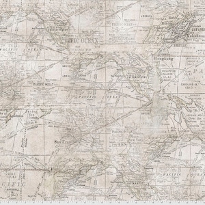 Expédition en parchemin from Foundations par Tim Holtz pour FreeSpirit Fabrics