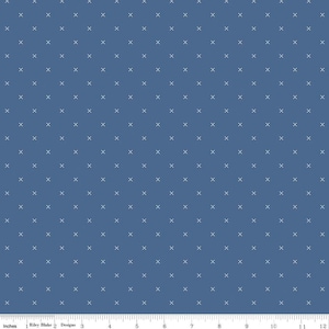 Bee Cross Stitch Denim by Lori Holt of Bee in my Bonnet for Riley Blake Designs