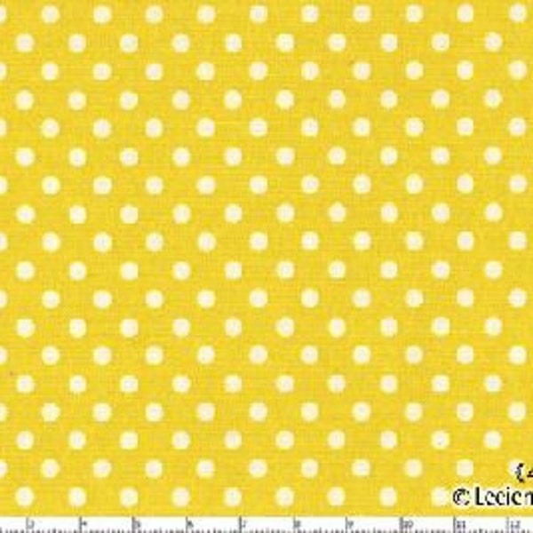 Citron  Small Polka Dots from Color Basics by Lecien
