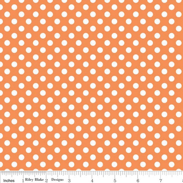 Small Dots in Orange by Riley Blake