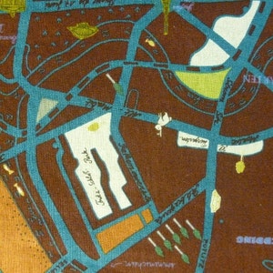 Map of Berlin in wine by Marie Jacobi for Yuwa of Japan