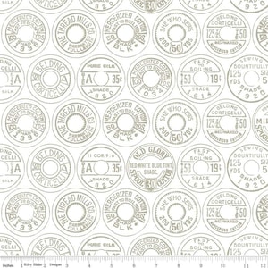 Spool Tops Grey from Best of She Who Sews by J Wecker Frisch for Riley Blake Designs