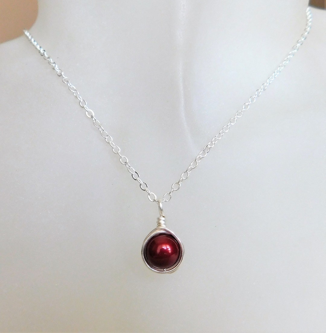 Bobby Burgundy Necklace main image 1