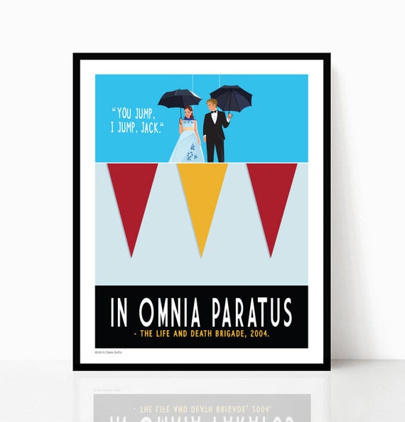 In Omnia Paratus Gilmore Girls Art Print Poster Quote Etsy