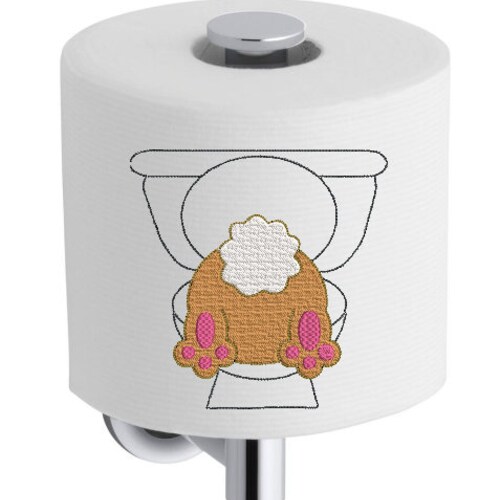 Poop Toilet Paper Embroidery Design Instant Download Etsy