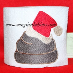 Carta igienica Dicendo # 54 Single Design Machine Embroidery File Carta igienica Dice immagini
