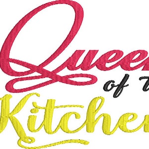 Rainha da máquina de cozinha bordado design cozinha toalhas de papel toalhas de prato cozinha