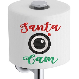 Carta igienica Dicendo No 225 Santa Cam Natale Single Design Macchina Ricamo Design Digital Download SOLO Natale