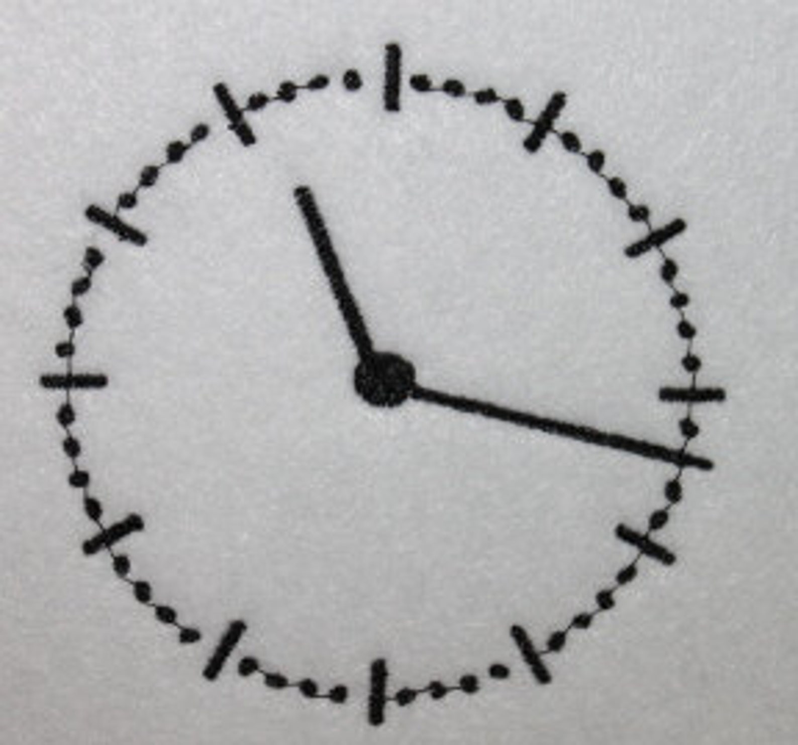 Clock Digitized Machine Embroidery Design Time Etsy