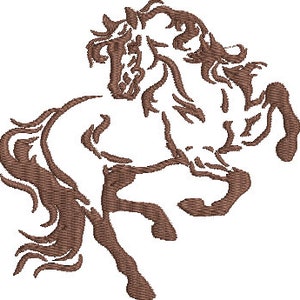 Horse Silhouette Machine Embroidery Design Digital Download Only