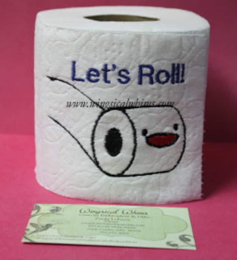 Toilettenpapier Spruch 63 Single Design Stickdatei Stickdatei Let es