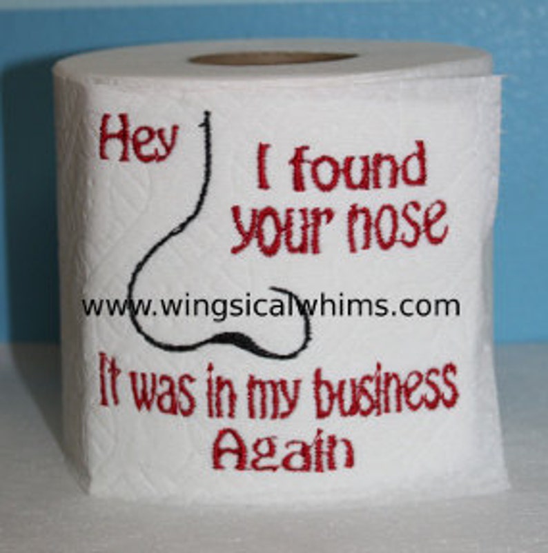 Toilettenpapier Spruch 74 Single Design Stickdatei Etsy.de