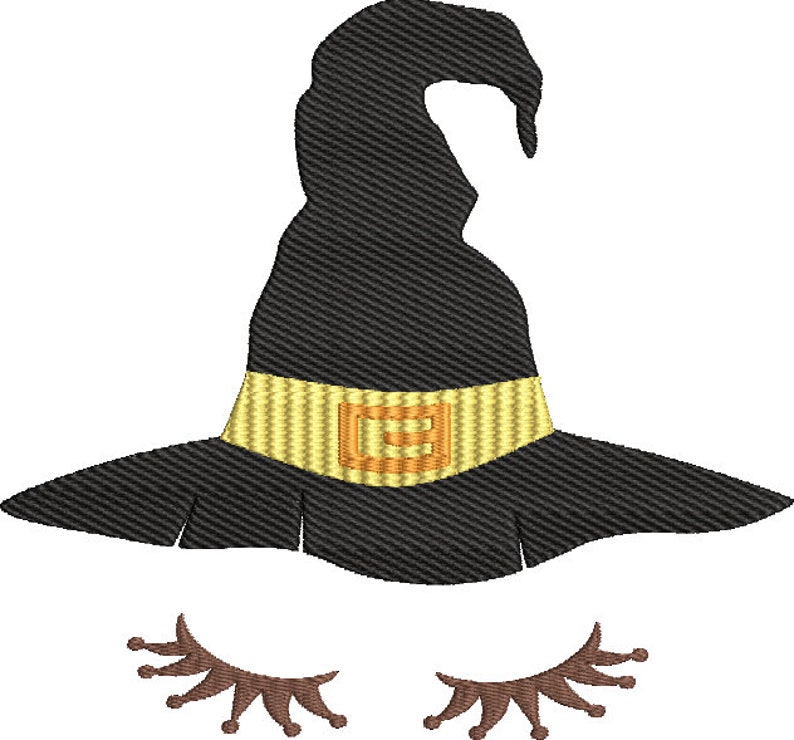 Witch Face Girl Design Machine Embroidery Design Digital Download ONLY Halloween