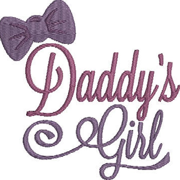 Daddy's Girl Machine Embroidery Design