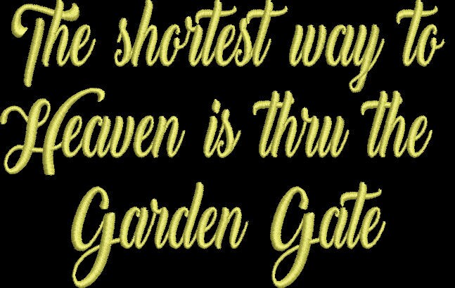 Kürzester Weg zum Himmel Gartentor Spruch Digitalisierte | Etsy