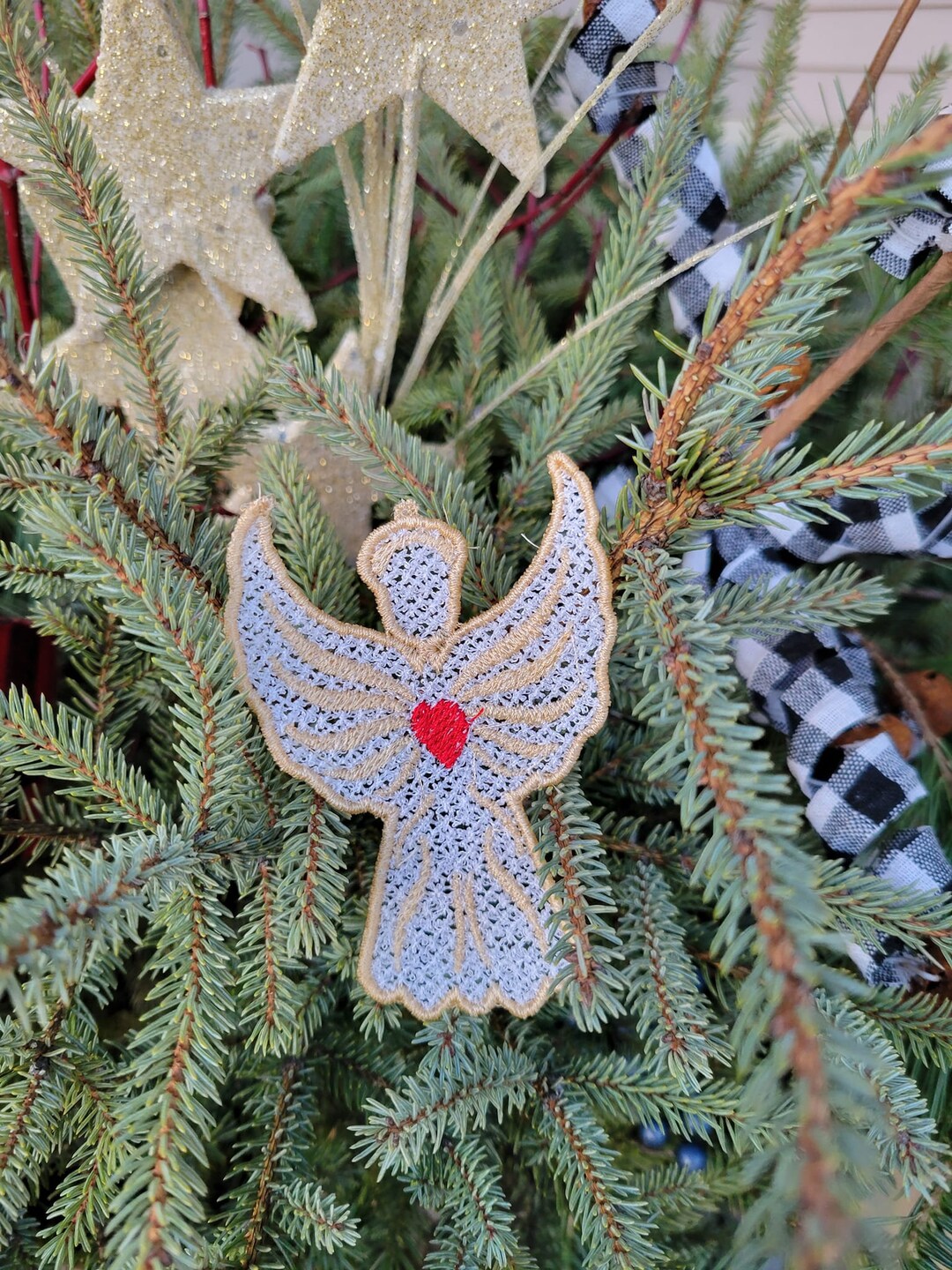 Angel Free Standing Lace FSL Design Machine Embroidery Design Bird - Etsy