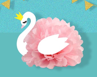 Swan Princess Centerpiece, Cake Topper Decoration for Baby Shower, First Birthday Party Decor, Swan Party Table Ideas, Bird Duck