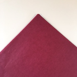 Fogli di carta di tessuto Borgogna, carta di tessuto marrone massa, carta di tessuto Premium Claret, carta di tessuto rosso di vino di grandi dimensioni, tessuto marrone all'ingrosso