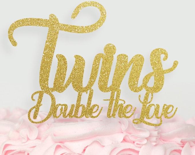 Twins Cake topper Twins baby shower cake topper oh babies Etsy