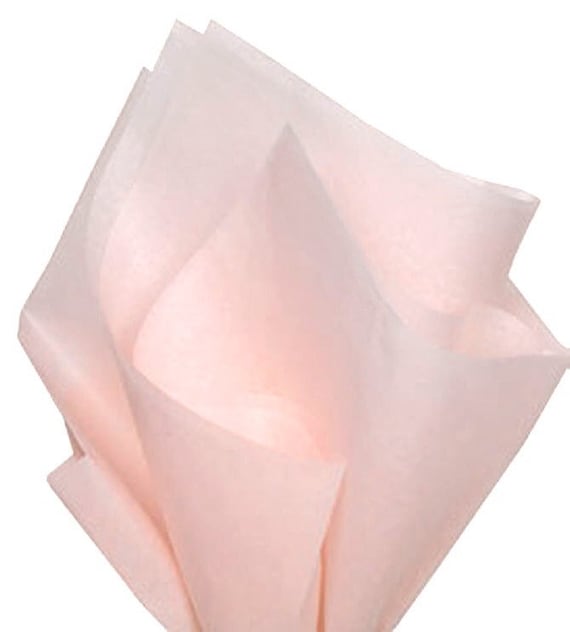 Blush Tissue Paper Sheets, Bulk Blush Pink Tissue Paper, Nude